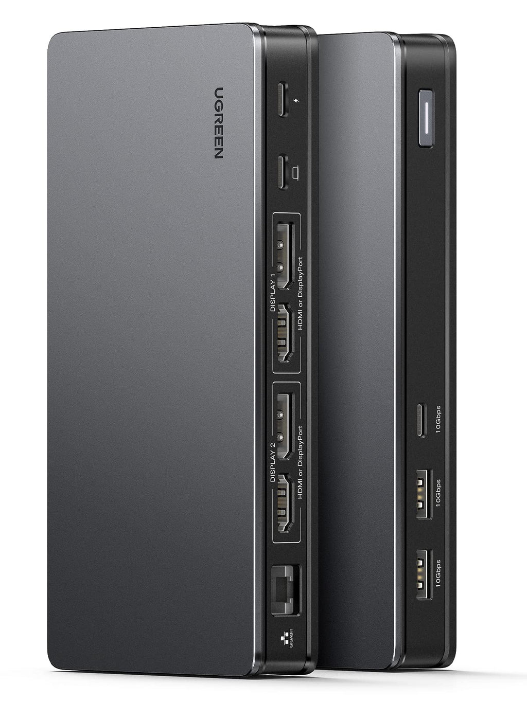 UGREEN Revodok Pro 209 USB C Hub DisplayLink Docking Station Dual Display | 9 in 1, 10Gbps, 2 HDMI 2 DP, 4K60Hz, PD Charging 100W, 2A1C, Gigabit Ethernet, Compatible with MacBook Pro Air M4 M3 M2 M1