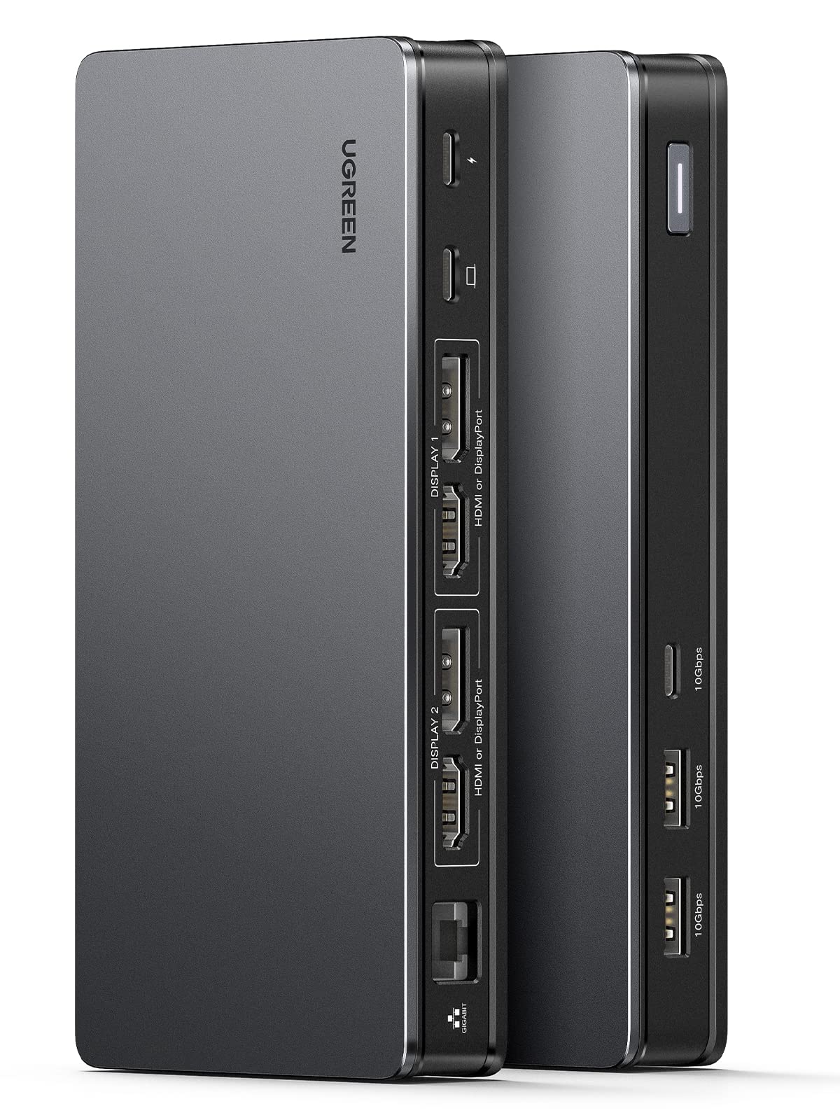 UGREEN Revodok Pro 209 USB C Hub DisplayLink Docking Station Dual Display | 9 in 1, 10Gbps, 2 HDMI 2 DP, 4K60Hz, PD Charging 100W, 2A1C, Gigabit Ethernet, Compatible with MacBook Pro Air M4 M3 M2 M1