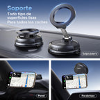 UGREEN MagSafe 2 in 1 Mobile Car Mount with Suction Cup and Adhesive Base, Telemovel 360° Rotating Car Mount for i17/17 Air/17 Pro/17 Pro Max/15/14, for Dashboard or Windshield, Black