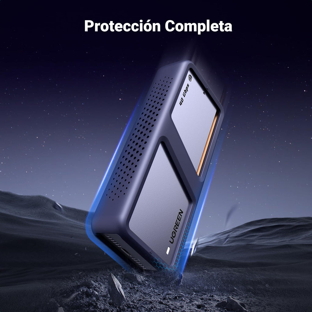 UGREEN M.2 NVMe 40Gbps SSD Enclosure M.2 PCIe UASP Trim USB 4.0 | from 2230 2242 2260 2280 with M-Key or M+B Key Compatible with 970 EVO Plus 980 Pro WD SN770 Kingston