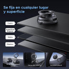 UGREEN MagSafe 2 in 1 Mobile Car Mount with Suction Cup and Adhesive Base, Telemovel 360° Rotating Car Mount for i17/17 Air/17 Pro/17 Pro Max/15/14, for Dashboard or Windshield, Black