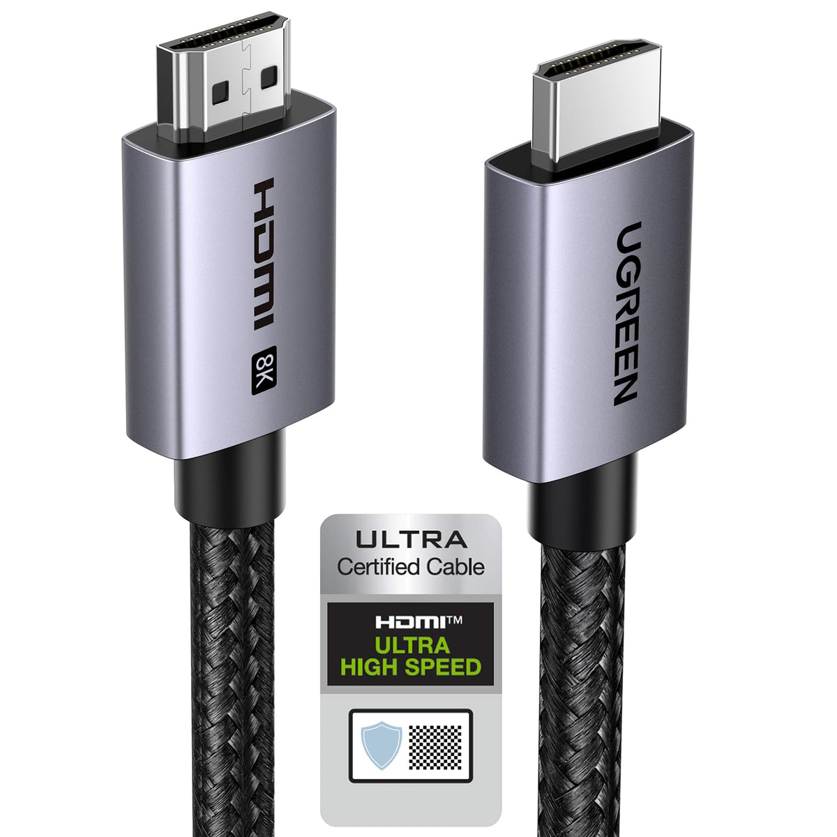 UGREEN 8K HDMI 2.1 Cable Certified 8K 60Hz 4K 240Hz 48Gbps (2M)