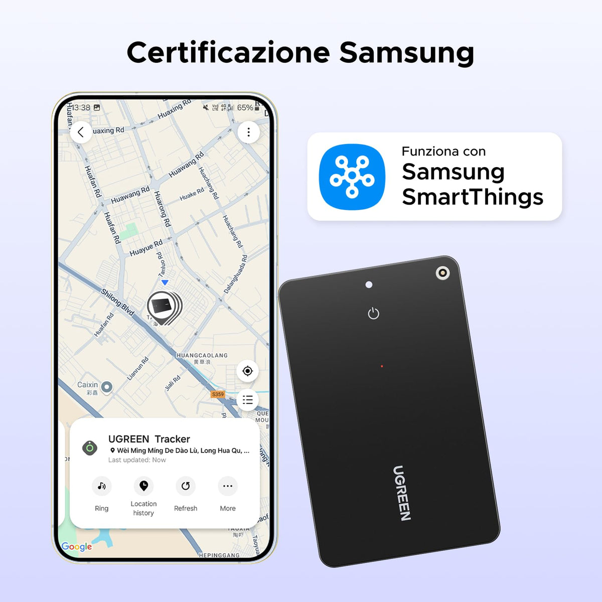 UGREEN FineTrack Slim S Smart Finder Tag Only Samsung 0.3 cm