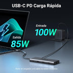 UGREEN Revodok Pro 210 USB C Hub 10 in 1 Docking Station Dual Display | 2 HDMI, Single 8K30Hz, Dual 4K60Hz, Gigabit Ethernet, PD Charging 100W, 5Gbps, 3A1C, SD TF, Compatible with MacBook Pro Air
