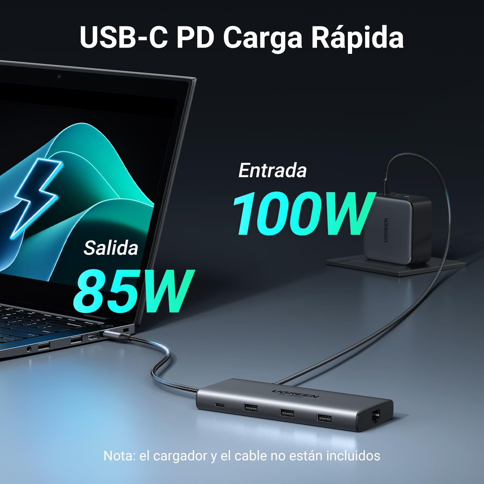 UGREEN Revodok Pro 210 USB C Hub 10 in 1 Docking Station Dual Display | 2 HDMI, Single 8K30Hz, Dual 4K60Hz, Gigabit Ethernet, PD Charging 100W, 5Gbps, 3A1C, SD TF, Compatible with MacBook Pro Air