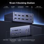 UGREEN DisplayLink Docking Station USB C Quad Display for Mac