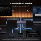 UGREEN Maxidok Thunderbolt 5 Docking Station USB C Triple Display | 17 in 1, 2 TBT5, 1 DP, 120Gbps, 3A3C, Ethernet 2.5GbE, SD/TF 4.0, M.2 SSD Enclosure, PD 140W, DC 240W, 3 Audio 3.5mm