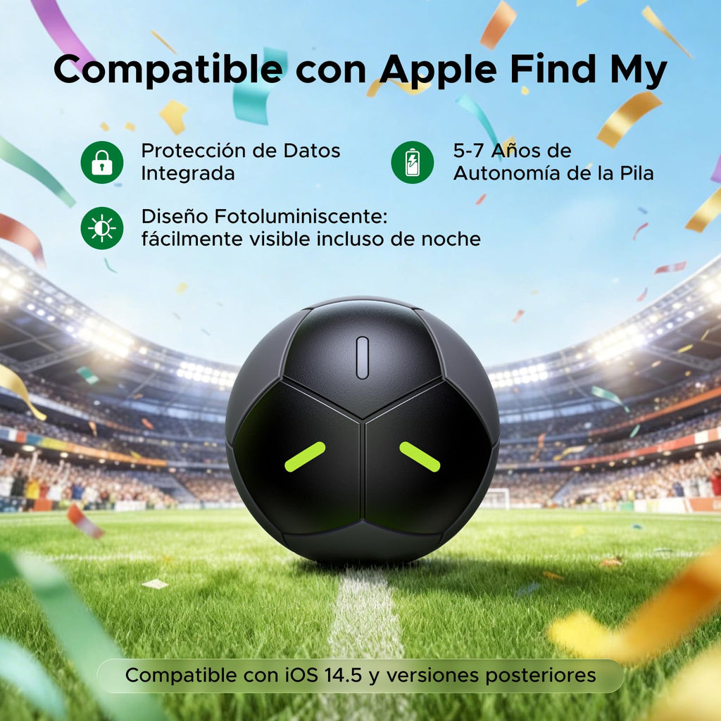 UGREEN FineTrack 2 Smart Finder Design Football Support iOS Black