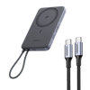 UGREEN MagFlow Air Magnetic Power Bank (10000mAh, Qi2 15W) & 100W USB-C Cables（1M）