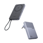 UGREEN MagFlow Air Power Bank & Nexode Air Charger Bundle (5,000mAh / 10,000mAh, Qi2 15W, 65W GaN)