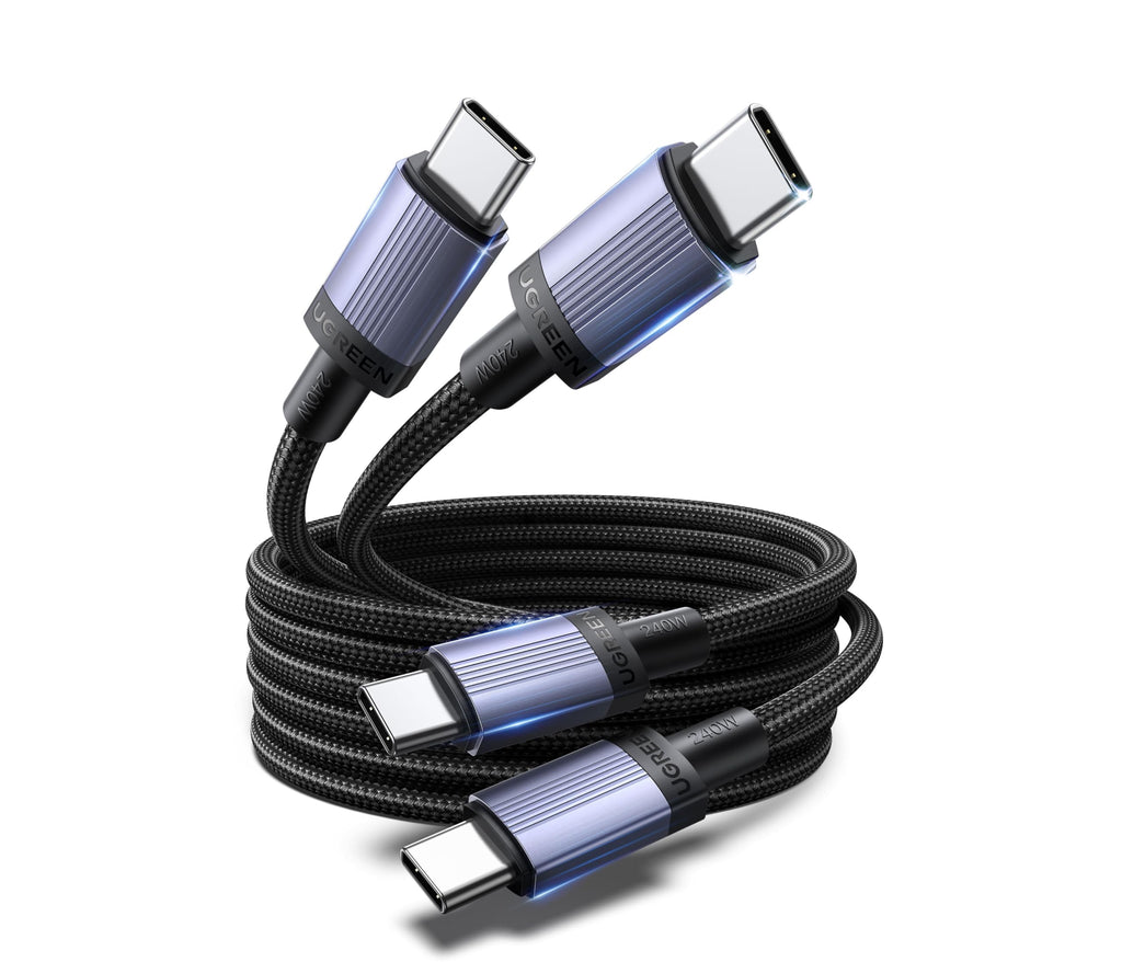 UGREEN Dual Pack USB C Cable 240W Quick Charge (1M)