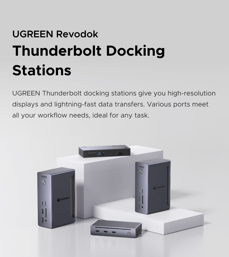 Revodok Thunderbolt Docking Stations | UGREEN EU Revodok Thunderbolt Docking Stations | UGREEN EU
