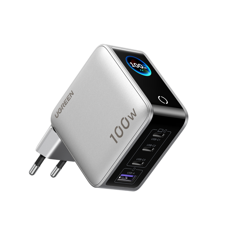 UGREEN Nexode Pro Smart Display Charger (100W, 4-Port, GaN)