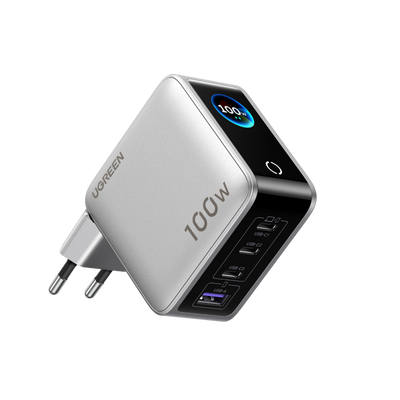 Chargeur UGREEN Nexode Pro avec écran intelligent (100 W, 4 ports, GaN)