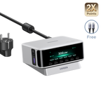 UGREEN Nexode Pro Smart Display Desktop Charger (300W, 8-Port, GaN, 5 Charging Modes)