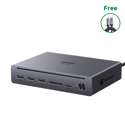 UGREEN Revodok Maxidok 10-in-1 Thunderbolt™ 5 Docking Station with Gigabit Ethernet – Dual 6K/8K Display for Mac & Windows