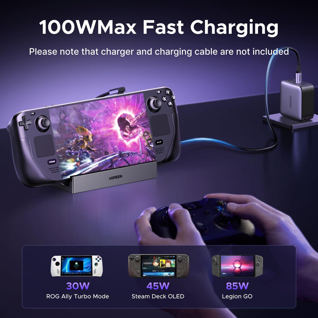 GREEN Steam Deck Docking Station (9 - Port, 4K@120Hz, 100W) - UGREEN EU