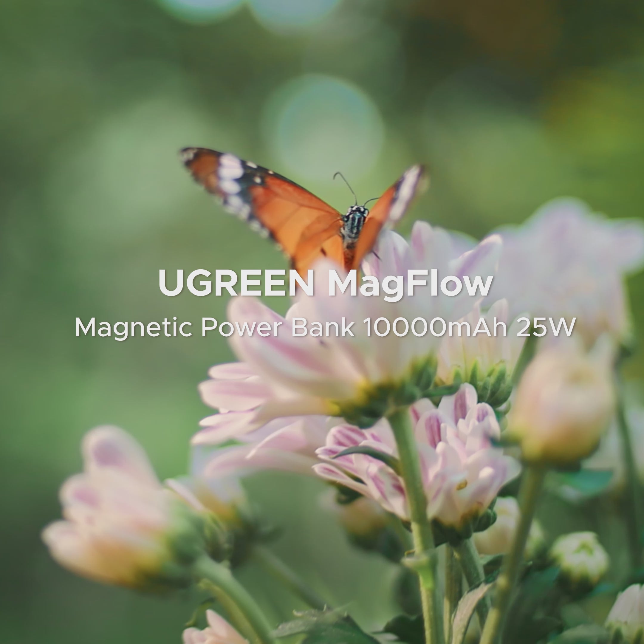 UGREEN MagFlow Magnetic Wireless Power Bank (10000mAh, Qi2 25W, MagSafe-compatible)