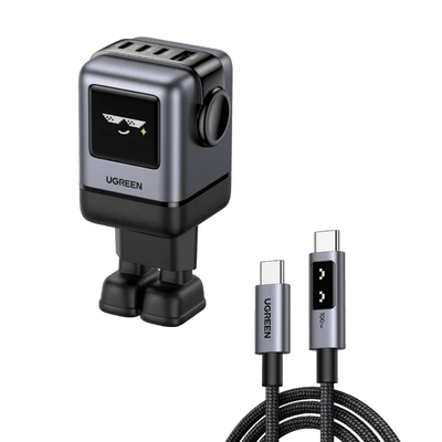 UGREEN Bundle Sale 100 W Uno Charger + 100 W Uno USB-C Cable (1 M)