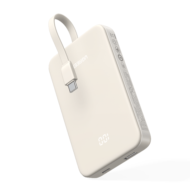 UGREEN 10000 mAh PD 20 W Power Bank with integrated USB - C cable - UGREEN EU