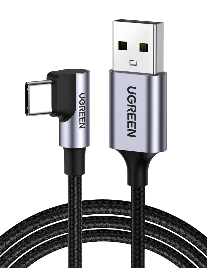 UGREEN 10FT Right Angle USB C Cable, 90 Degree USB A to USB C Cord,