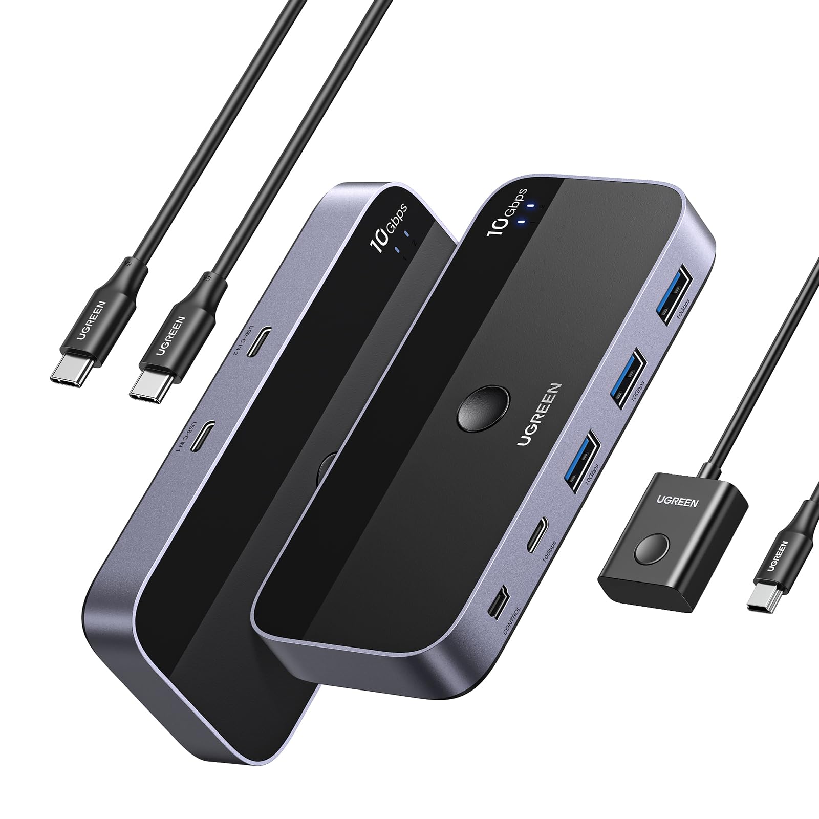 UGREEN 10Gbps USB C Switch 2 Computers Share 4 USB 3.2 Ports | UGREEN EU