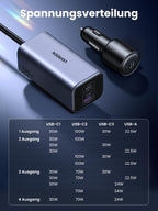 UGREEN 130W 4 - Port GaN Car Charger - UGREEN EU