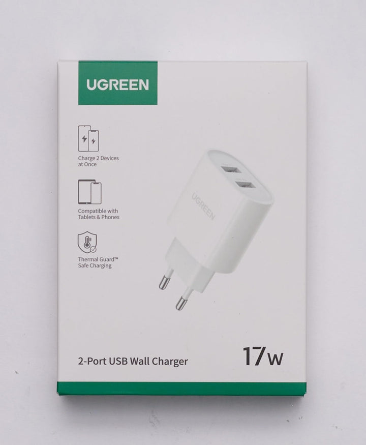 UGREEN 17W USB Charger, 2 - Port 3.4A Power Adapter - UGREEN EU