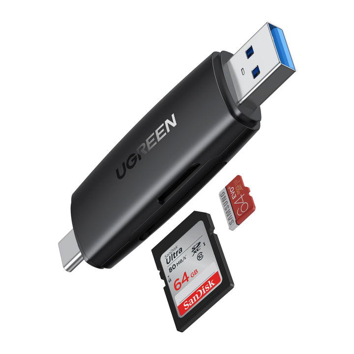 UGREEN 2 in 1 USB 3.0 & USB C SD Card Reader - UGREEN EU