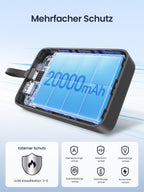 UGREEN 20000mAh 22.5W Power Bank with USB - C Cable - UGREEN EU