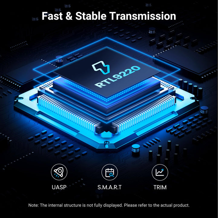 UGREEN 20Gbps NVME SATA M.2 SSD enclosure with cooling pad - UGREEN EU