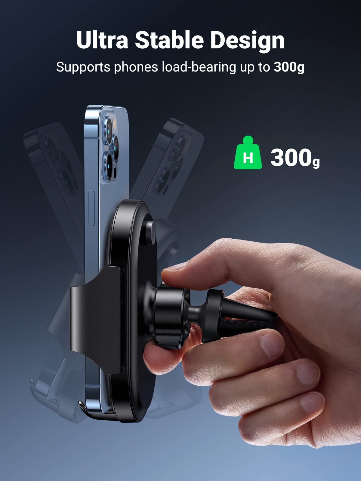 UGREEN 360° Car Phone Holder – Air Vent Mount for iPhone 14/S23 - UGREEN EU