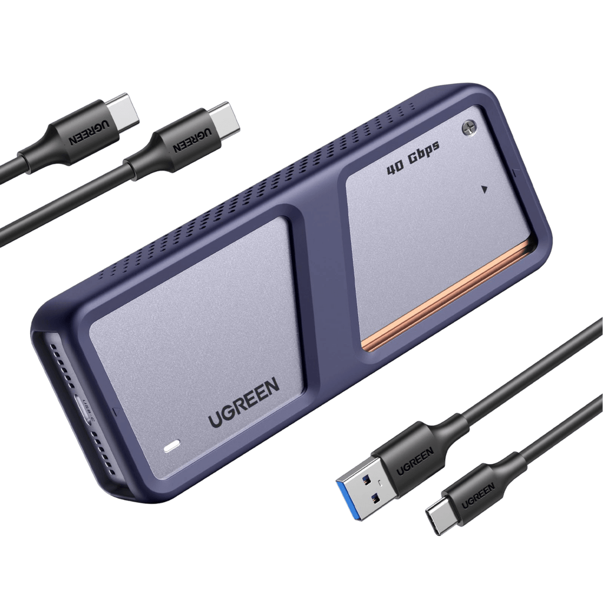 UGREEN 40Gbps M.2 NVMe Enclosure with Cooling Fan