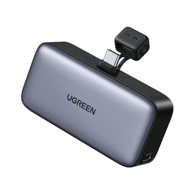 UGREEN 5000 mAh 22.5 W built-in USB-C Power Bank with LED Display