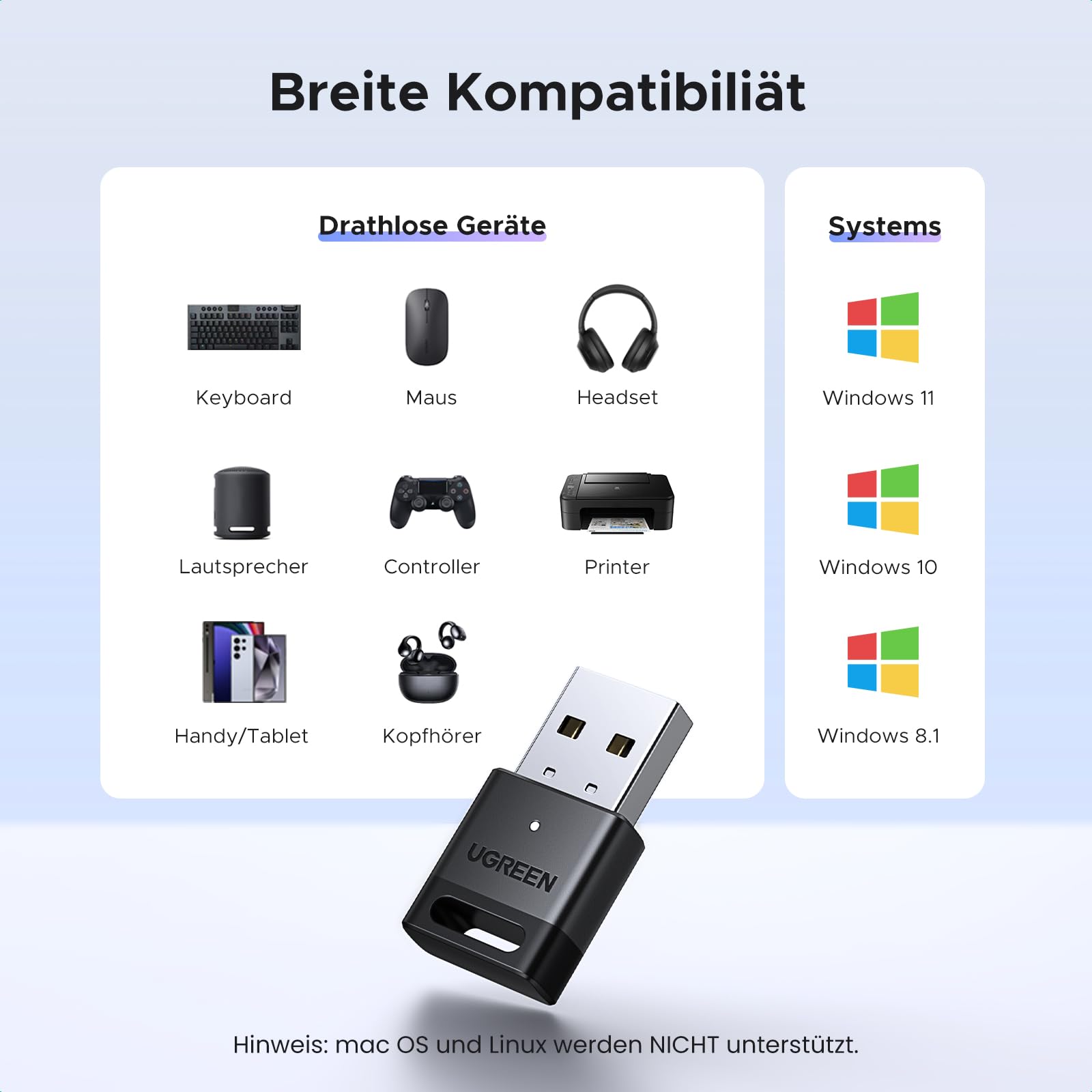 UGREEN BT5.4 USB Dongle for PC - UGREEN EU