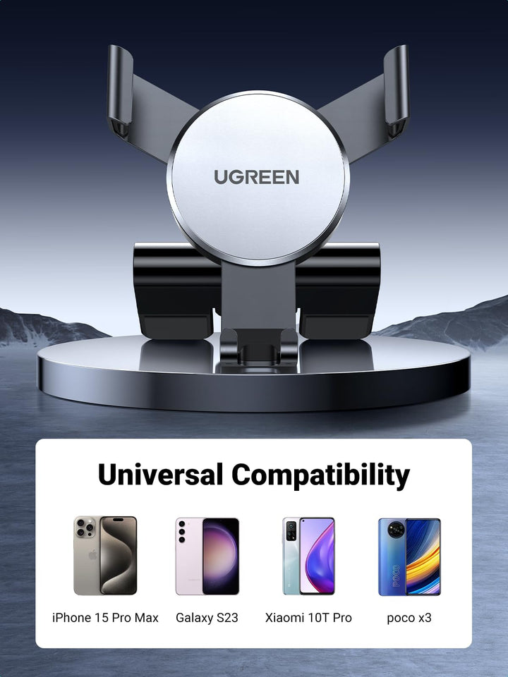 UGREEN Car Phone Mount CD Slot Gravity Car Phone Holder Free Angle Rotation - UGREEN EU