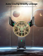 UGREEN Car Vent Phone Mount Air Vent Clip Cell Phone Holder Gravity Auto Lock Compatible with iPhone 15 14 Pro Max 14 Plus, iPhone 13 12 11 Pro Max XR XS 8 7 Plus, Samsung Galaxy S22 Smartphone Black - UGREEN EU