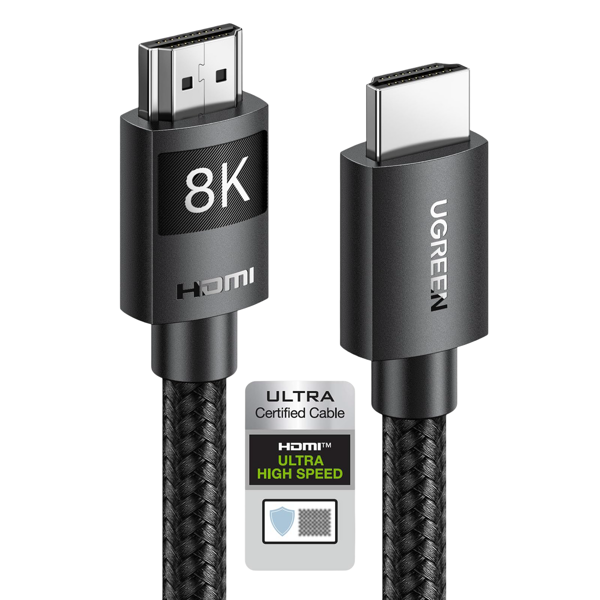 UGREEN HDMI 2.1 Cable (48Gbps, 8K@60Hz, 4K@240Hz, eARC, HDR)