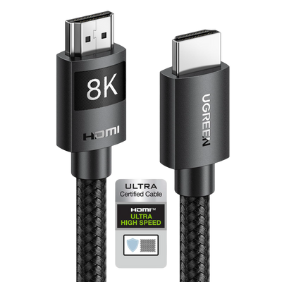 UGREEN HDMI 2.1 Cable (48Gbps, 8K@60Hz, 4K@240Hz, eARC, HDR)
