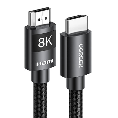 UGREEN Καλώδιο HDMI 2.1 8K 6.6FT Υπερυψηλής ταχύτητας πλεγμένο καλώδιο HDMI 48Gbps