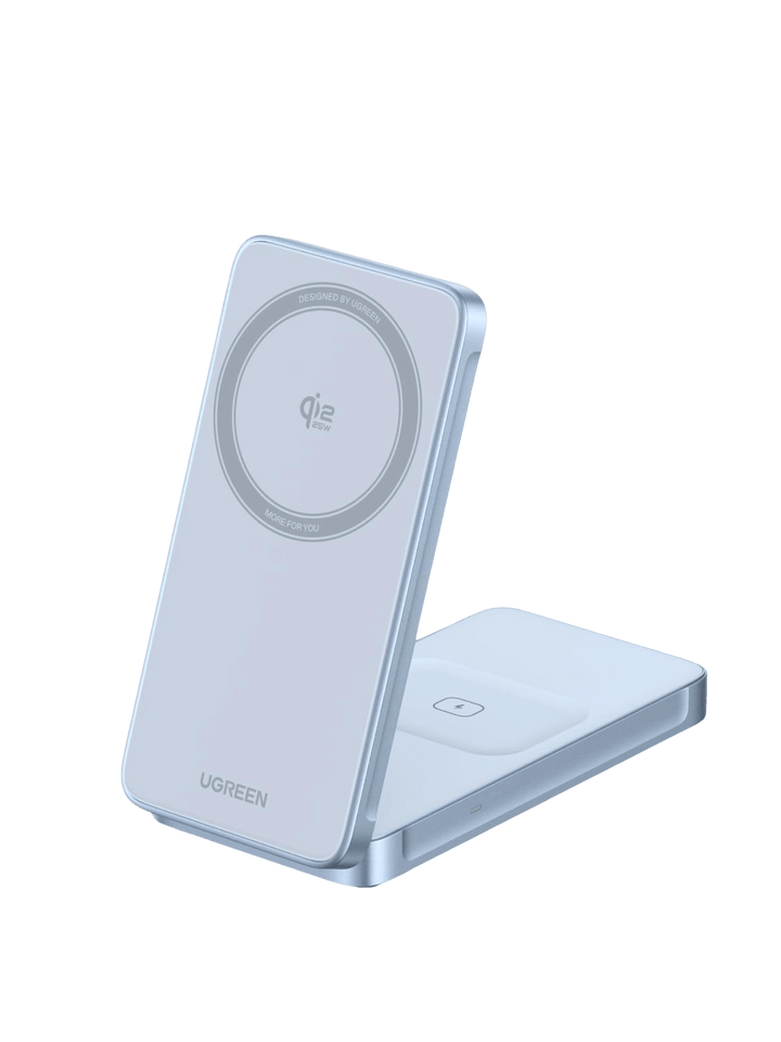 UGREEN MagFlow 2 - in - 1 Magnetic Wireless Charger (Qi2 25W, MagSafe - compatible) - UGREEN EU