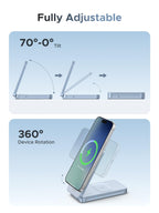 UGREEN MagFlow 2 - in - 1 Magnetic Wireless Charger (Qi2 25W, MagSafe - compatible) - UGREEN EU