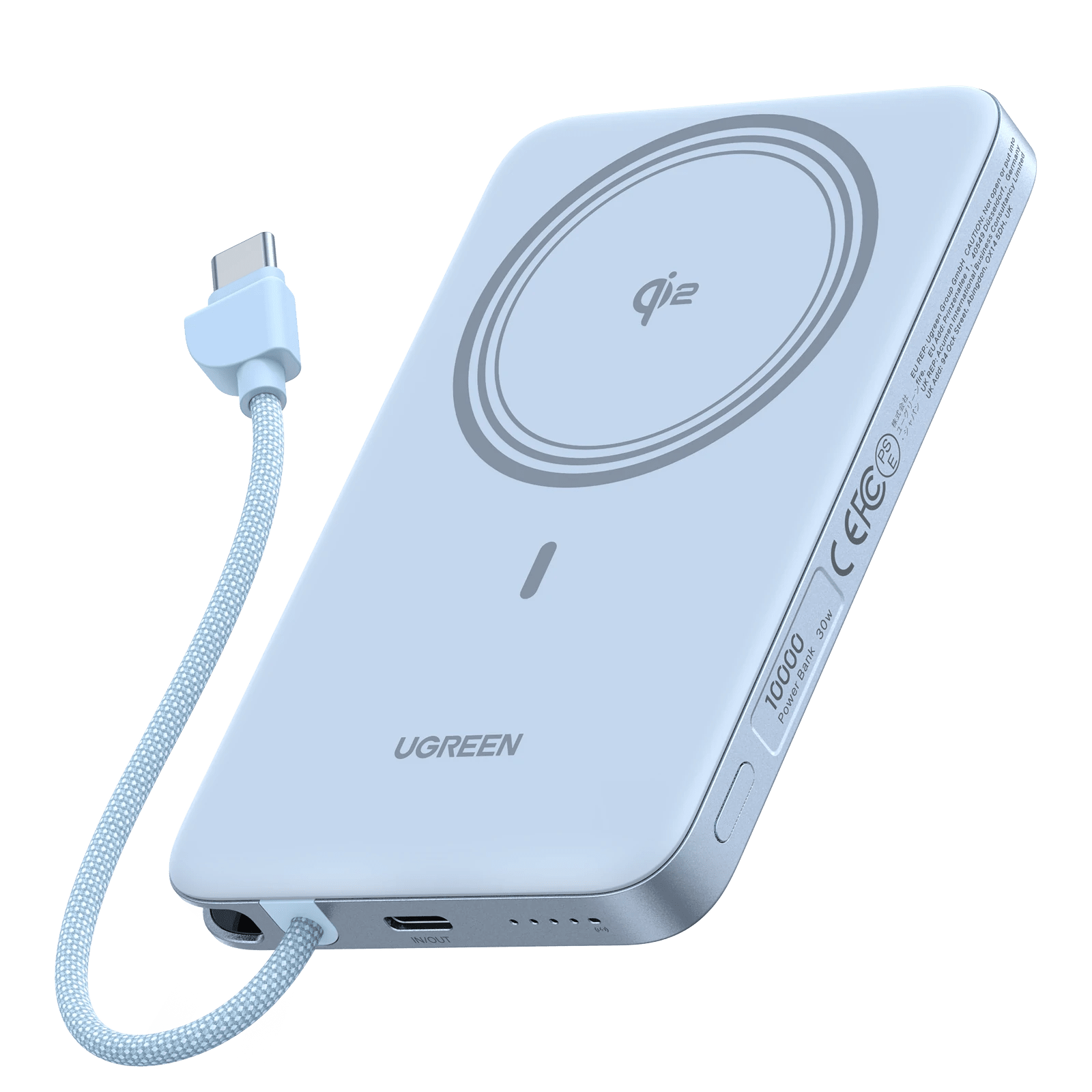 UGREEN MagFlow Air Magnetic Power Bank (10000mAh, Qi2 15W) - UGREEN EU