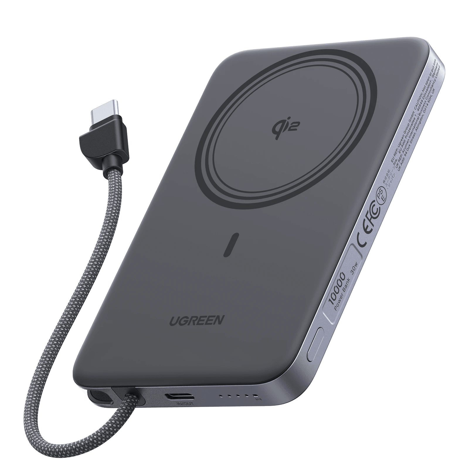 UGREEN MagFlow Air Magnetic Power Bank (10000mAh, Qi2 15W) - UGREEN EU