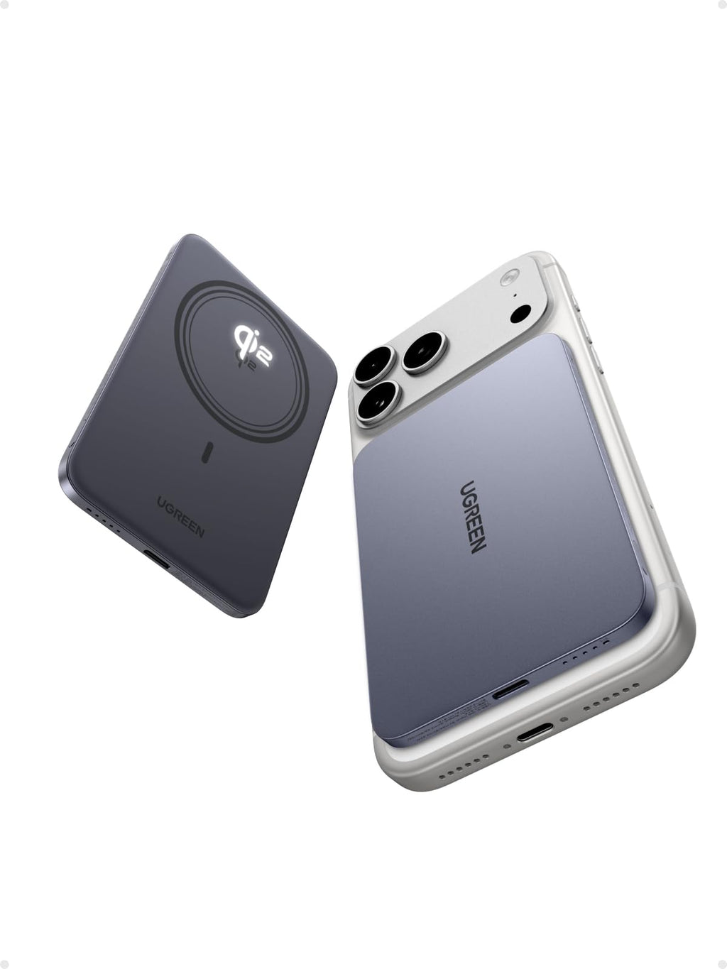 UGREEN MagFlow Air Magnetic Power Bank (5000mAh, Qi2 15W) - UGREEN EU