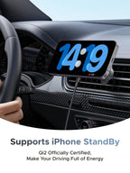 UGREEN MagFlow Magnetic Wireless Car Charger 25W (MagSafe compatible) - UGREEN EU