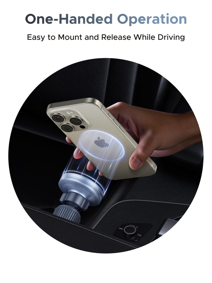 UGREEN MagFlow Magnetic Wireless Car Charger 25W (MagSafe compatible) - UGREEN EU