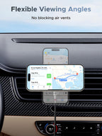 UGREEN MagFlow Magnetic Wireless Car Charger 25W (MagSafe compatible) - UGREEN EU