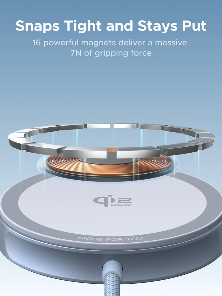 UGREEN MagFlow Magnetic Wireless Charging Pad 25W (MagSafe compatible) - UGREEN EU