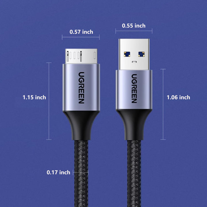 UGREEN Micro USB 3.0 Cable, USB 3.0 A to Micro B External Hard Drive Cord - UGREEN EU